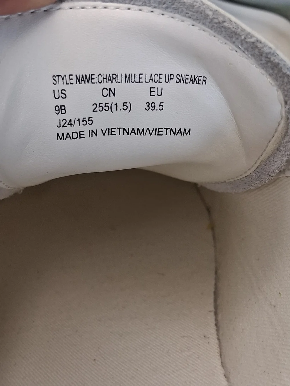 Kate Spade New York Charli Mule Lace Up Sneakers White Black Leather SlipOn Shoe